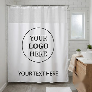 Custom Promotional Logo – No Minimum Order Shower Curtain