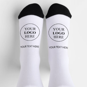 Custom Promotional Logo – No Minimum Order Socks