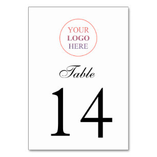 Custom Promotional Logo – No Minimum Order Table Number