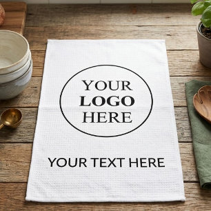Custom Promotional Logo – No Minimum Order Tea Towel