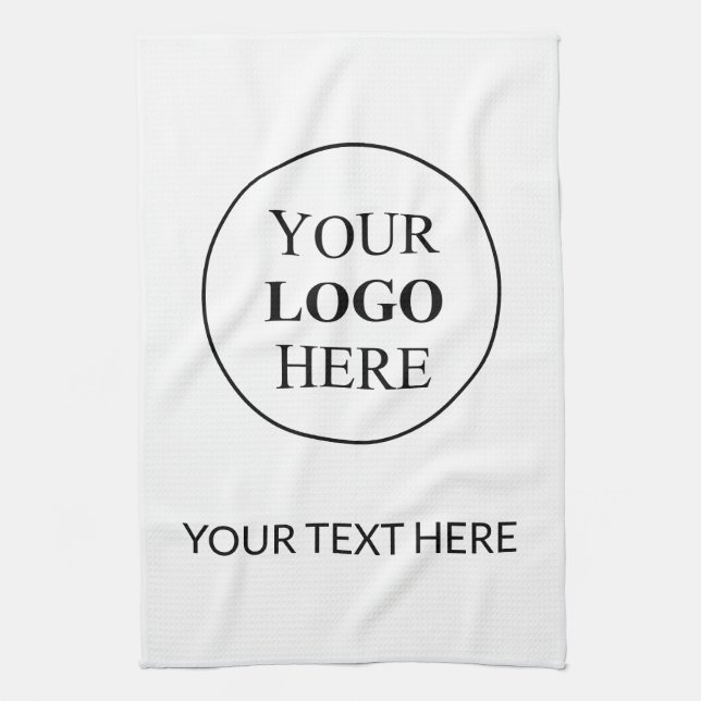 Custom Promotional Logo – No Minimum Order Tea Towel (Vertical)