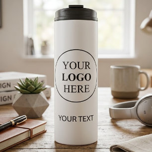 Custom Promotional Logo – No Minimum Order Thermal Tumbler