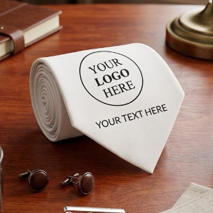 Custom Promotional Logo – No Minimum Order Tie