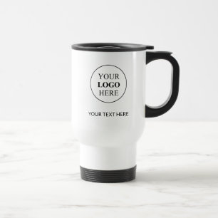 Custom Promotional Logo – No Minimum Order Travel Mug