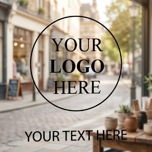 Custom Promotional Logo – No Minimum Order Window Cling