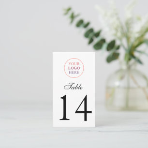 Custom Promotional Logo Place Card