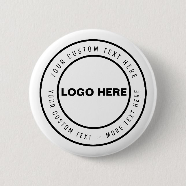 Custom Promotional Marketing BUTTONwith Business 6 Cm Round Badge (Front)