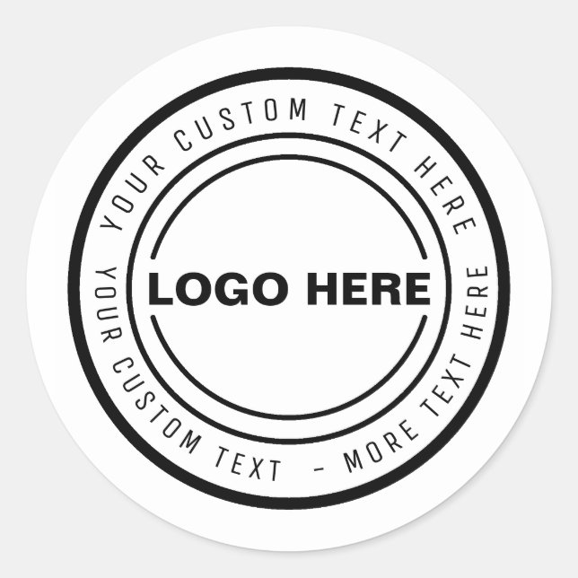 Custom Promotional Marketing Sticker with Business (Front)