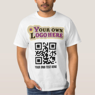 Custom promotional QR code and logo T-Shirt