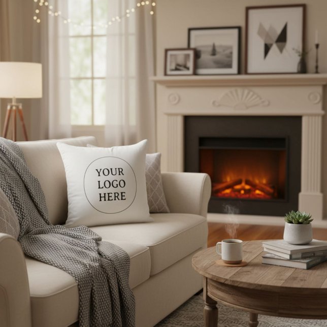  Custom promotional simple modern  your logo  Cushion (Creator Uploaded)