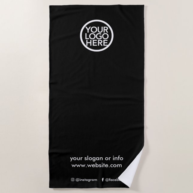 Custom Promotional Towel – Personalised with Logo (Front)