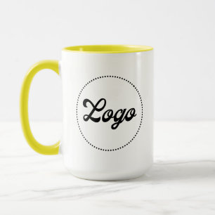 Custom Promotional YELLOW Combo Logo Mug