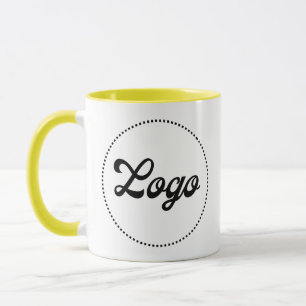 Custom Promotional YELLOW Combo Logo Mug