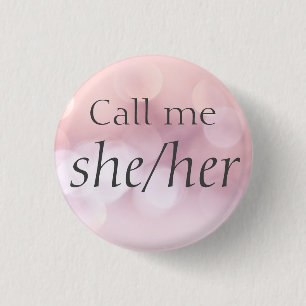 Custom Pronouns 3 Cm Round Badge