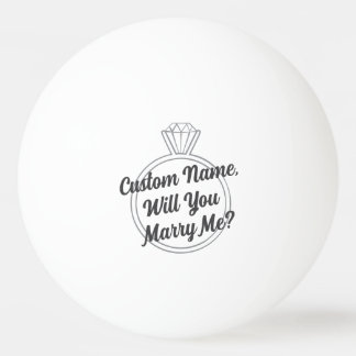 Custom Proposal | Creative Will You Marry Me? Ping Pong Ball