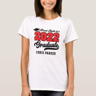 CUSTOM Proud Auntie of a 2022 Graduate T-Shirt