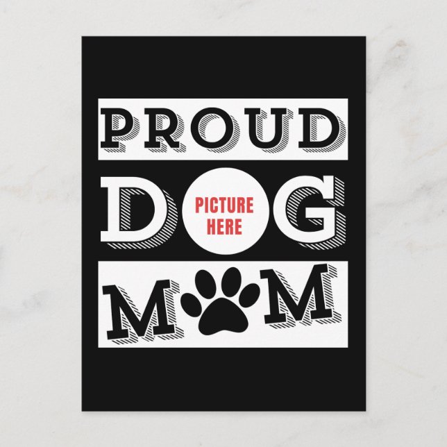 Custom Proud Dog Mum Pet Lover  Postcard (Front)