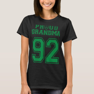 Custom Proud Football Grandma Number 92 G Personal T-Shirt