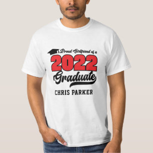 CUSTOM Proud Girlfriend of a 2022 Graduate T-Shirt