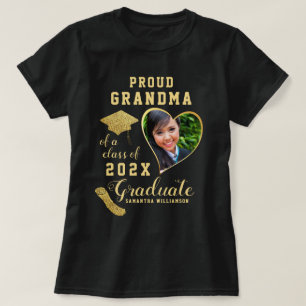 Custom Proud Grandma of a Class of 2026 Graduate T-Shirt