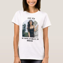 Custom Proud Mum Graduation Photo T-Shirt