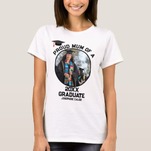 Custom Proud Mum of a Graduate Photo T-Shirt