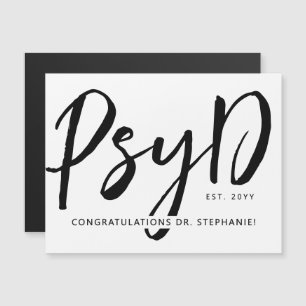 Custom PsyD Doctor of Psychology Magnetic Card