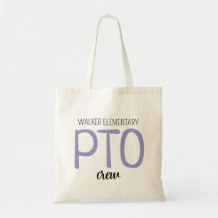 Custom PTO Crew Bag, Parent Teacher Organisation T Tote Bag
