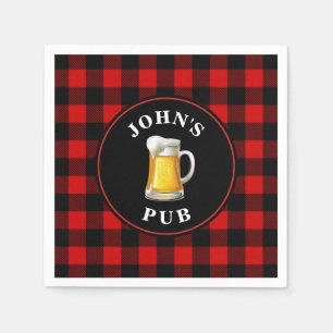 Custom Pub Sign with Your Name Napkin