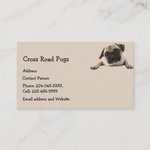 Custom  Pug Dog Pet Animal Logo Business Car Busin Business Card