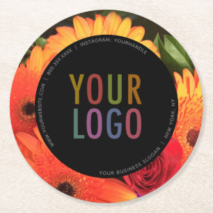 Custom Pulpboard Bar Coasters Company Logo & Photo
