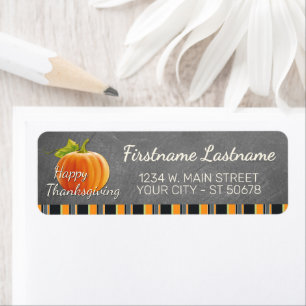 Custom Pumpkin Colourful Fun Stripes Pattern