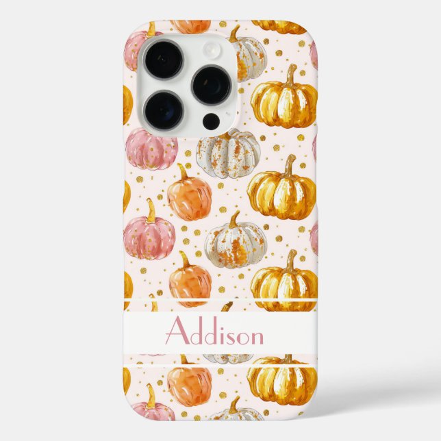 Custom Pumpkin Pattern Phone Case (Back)