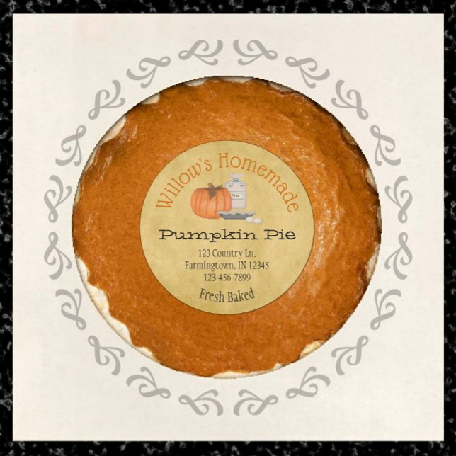  Custom Pumpkin Pie Product Sticker (Creator Uploaded)