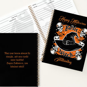 Custom Pumpkin Recipe Book Witch Hat Halloween