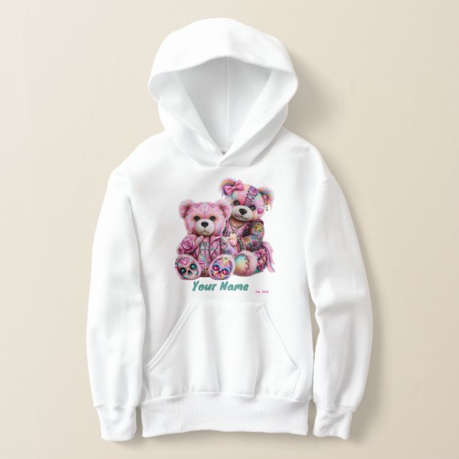 Custom Punk Bears Hoodie (Laydown)