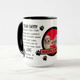 CUSTOM PUPPY  DOG DADDY! DEAR DAD pET COFFEE Mug