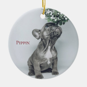 Custom Puppy Dog Pet Photo Ceramic Ornament