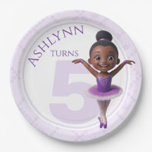 Custom Purple Ballerina for Girls Birthday |