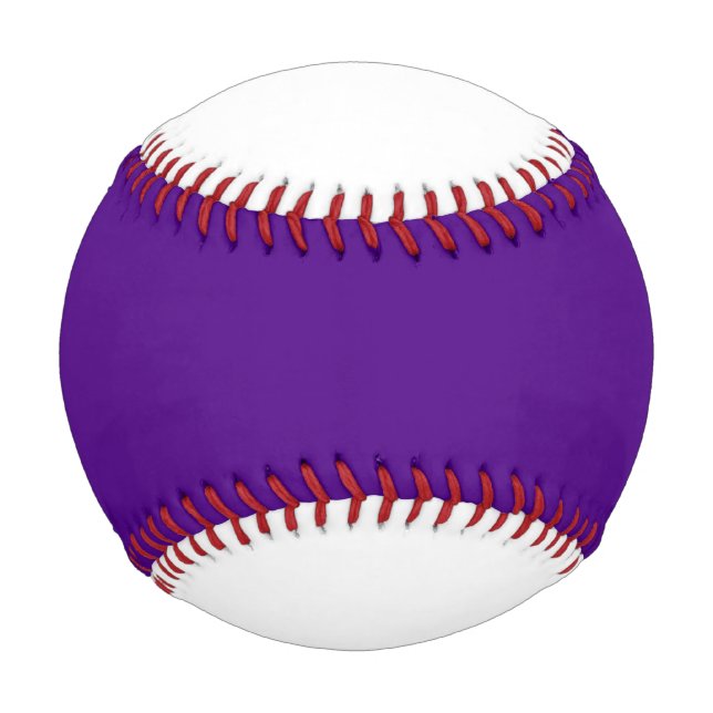 Custom Purple Baseball with Red Stitching (Front)