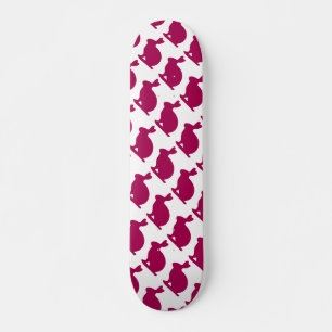 Custom Purple Bunny Rabbit Silhouette Skateboard