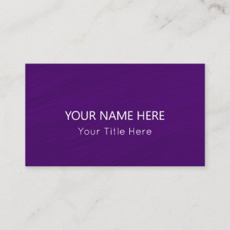 Custom Purple Business Card