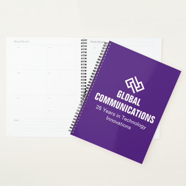 Custom Purple Cyber Technology Business 2027 Planner (Display)