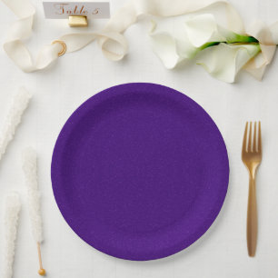 Custom Purple Glitter Noise Paper Plates