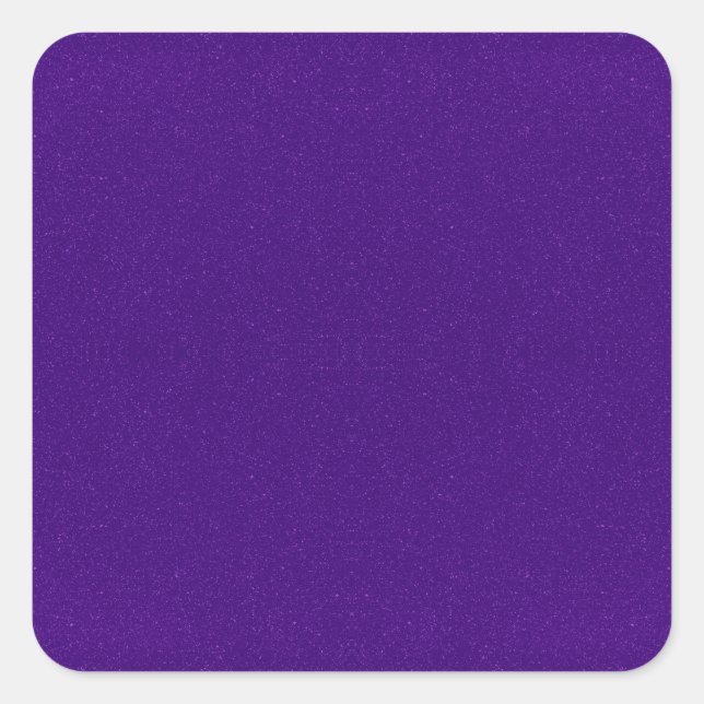 Custom Purple Glitter Square Sticker (Front)