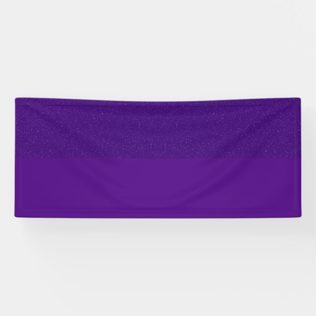 Custom Purple Glitter Top Banner (Horizontal)