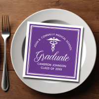 Custom Purple Medical School Graduation Party