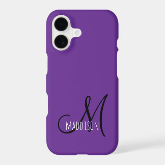 Custom Purple Monogram