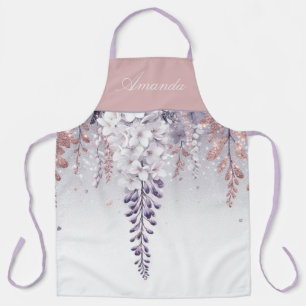Custom Purple Mystical Wisteria Drift Apron