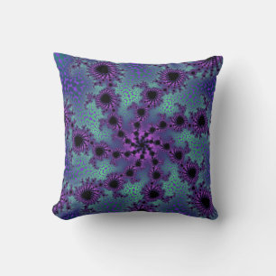 Custom Purple Obliteration Throw Pillow